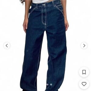 J. Galt dark blue carpenter jeans size Small